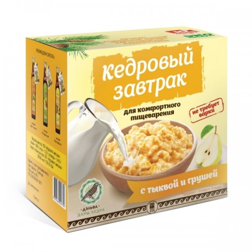 Купить Завтрак кедровый для комфортного пищеварения с тыквой и грушей  г. Симферополь  